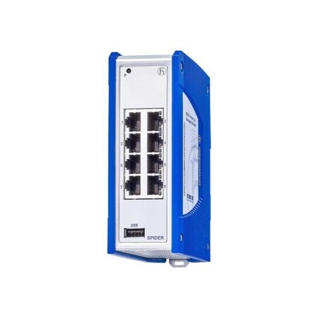 Hirschmann Spider III SPR20-8TX-EEC - Premium Series Industrial Unmanaged Ethernet Switch, 8 x 10/100 942335017